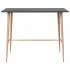 Set mobilier de bar, 5 piese, alb si negru, 60 x 60 x 105 cm