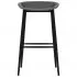 Set mobilier de bar, 7 piese, negru si gri, 60 x 60 x 105 cm