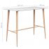 Set mobilier de bar, 5 piese, alb, 60 x 60 x 105 cm