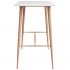 Set mobilier de bar, 7 piese, alb și gri