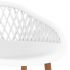Set mobilier de bar, 7 piese, alb si negru, 60 x 60 x 105 cm