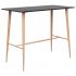 Set mobilier de bar, 7 piese, alb si negru, 60 x 60 x 105 cm