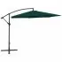  Umbrelă de soare de grădină în consolă, verde, 3 m