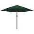 Umbrelă de soare cu stâlp din oțel 3 m, Verde