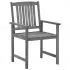 Set 2 bucati scaune regizor cu perne, negru