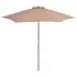  Umbrelă de soare de exterior cu stâlp din lemn, taupe, 270 cm