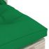 Canapea de gradina din paleti, verde, 60 x 69.4 x 62 cm