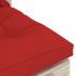 Canapea de gradina din paleti, rosu, 60 x 69.4 x 62 cm