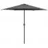  Umbrelă de soare cu stâlp din aluminiu, antracit, 270x246 cm