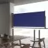  Copertină laterală retractabilă terasă, albastru, 100x300 cm