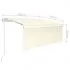 Copertina automata cu stor&LED&senzor vant crem 3, crem, 3.5 x 2.5 m