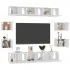 Set dulapuri TV, 10 piese, alb, 60 x 30 x 30 cm