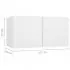 Set dulapuri TV, 10 piese, alb, 60 x 30 x 30 cm