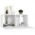 Set dulapuri TV, 10 piese, alb, 60 x 30 x 30 cm