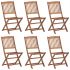 Set 6 bucati scaune gradina pliabile cu perne, bordo