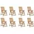 Set 8 bucati scaune gradina pliabile cu perne, verde deschis