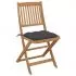 Set 8 bucati scaune pliabile de exterior cu perne, antracit