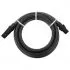  Furtun de aspirație cu racorduri din PVC, negru 1" 4 m, PVC