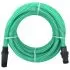  Furtun de aspirație cu racorduri din PVC, verde 1" 7 m, PVC
