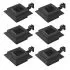  Lămpi solare de exterior cu LED, 6 buc, negru, 12 cm, pătrat