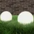  Lămpi bol cu LED 2 buc, sferice, 25 cm, PMMA