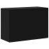 Huse mobilier gradina pentru gratar 2 buc 6 ocheti 180x80x125cm, negru, 180 x 80 x 125 cm