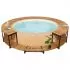  Mobilier de împrejmuire spa, 273x53 cm, lemn masiv de acacia