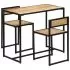 Set mobilier bucatarie, 3 piese, maro