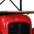 Dulap vinuri design tractor 49x32x183cm lemn masiv de mango, rosu, 49 x 183 cm