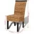 Set 6 bucati scaune de bucatarie, maro, 47 x 50 x 97 cm