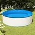  Piscină cu valuri, skimmer suspendat cu pompă, alb, 350x90 cm