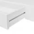 Set 2 bucati rafturi de perete suspendate cu sertare, alb, 80 cm