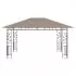Pavilion cu plasa anti-tantari, gri taupe, 4 x 3 x 2.73 m