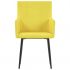 Set 6 bucati scaune de bucatarie cu brate, galben, 52 x 59.5 x 93 cm