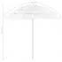 Umbrelă de plajă, alb, 240 cm