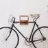 Suport bicicletă de perete, 35 x 25 x 25 cm, lemn masiv acacia
