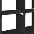 Raft expunere 9 cuburi negru 103x30x107.5 cm, negru, 103 x 30 x 107.5 cm