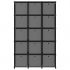 Raft expunere 15 cuburi, negru, 103 x 30 x 175.5 cm