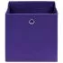 Cutii de depozitare 4 buc. violet 28x28x28 cm, mov