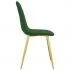 Set 4 bucati scaune de bucatarie, verde inchis