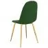 Set 4 bucati scaune de bucatarie, verde inchis