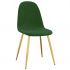 Set 4 bucati scaune de bucatarie, verde inchis