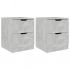 Set 2 bucati dulapuri noptiera, gri beton, 40 x 50 cm