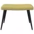 Scaun de relaxare cu taburet, verde