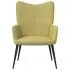 Scaun de relaxare cu taburet, verde