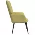 Scaun de relaxare cu taburet, verde