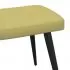 Scaun de relaxare cu taburet, verde