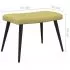 Scaun de relaxare cu taburet, verde