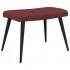 Scaun de relaxare cu taburet, bordo