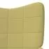 Scaun de relaxare cu taburet, verde